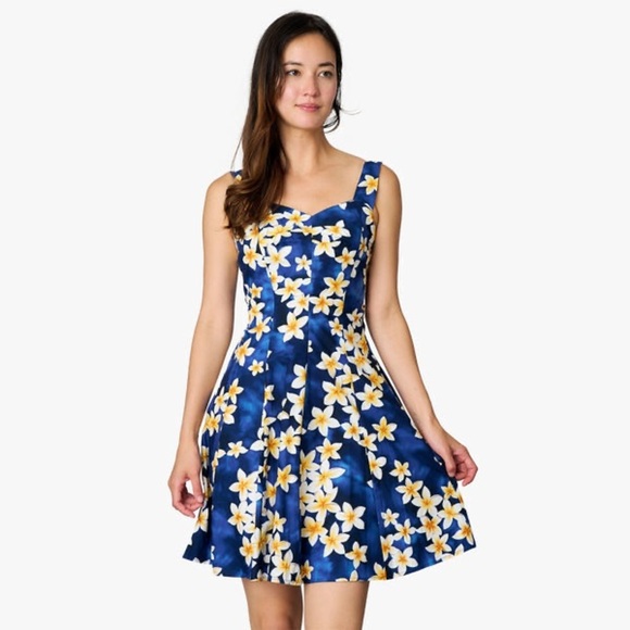 royal creations Dresses & Skirts - ROYAL CREATIONS Floral Blue Dress 👗 💙 🌸 🏝️ 🌊 100% COTTON ✅